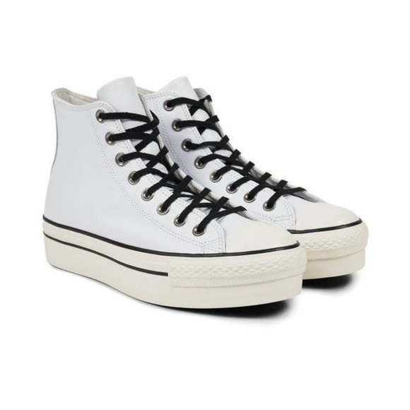 chuck taylor all star canvas platform high top white
